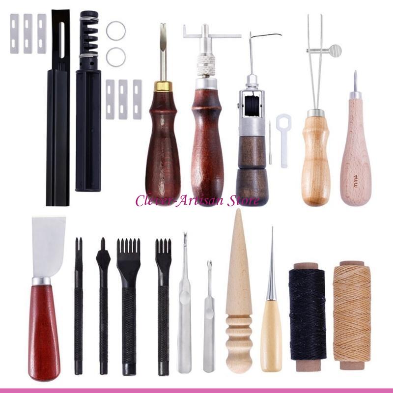 E06B หนังหัตถกรรมชุดเครื่องมือ - Groover Stitching Tool บทวิจารณ์และราคา
