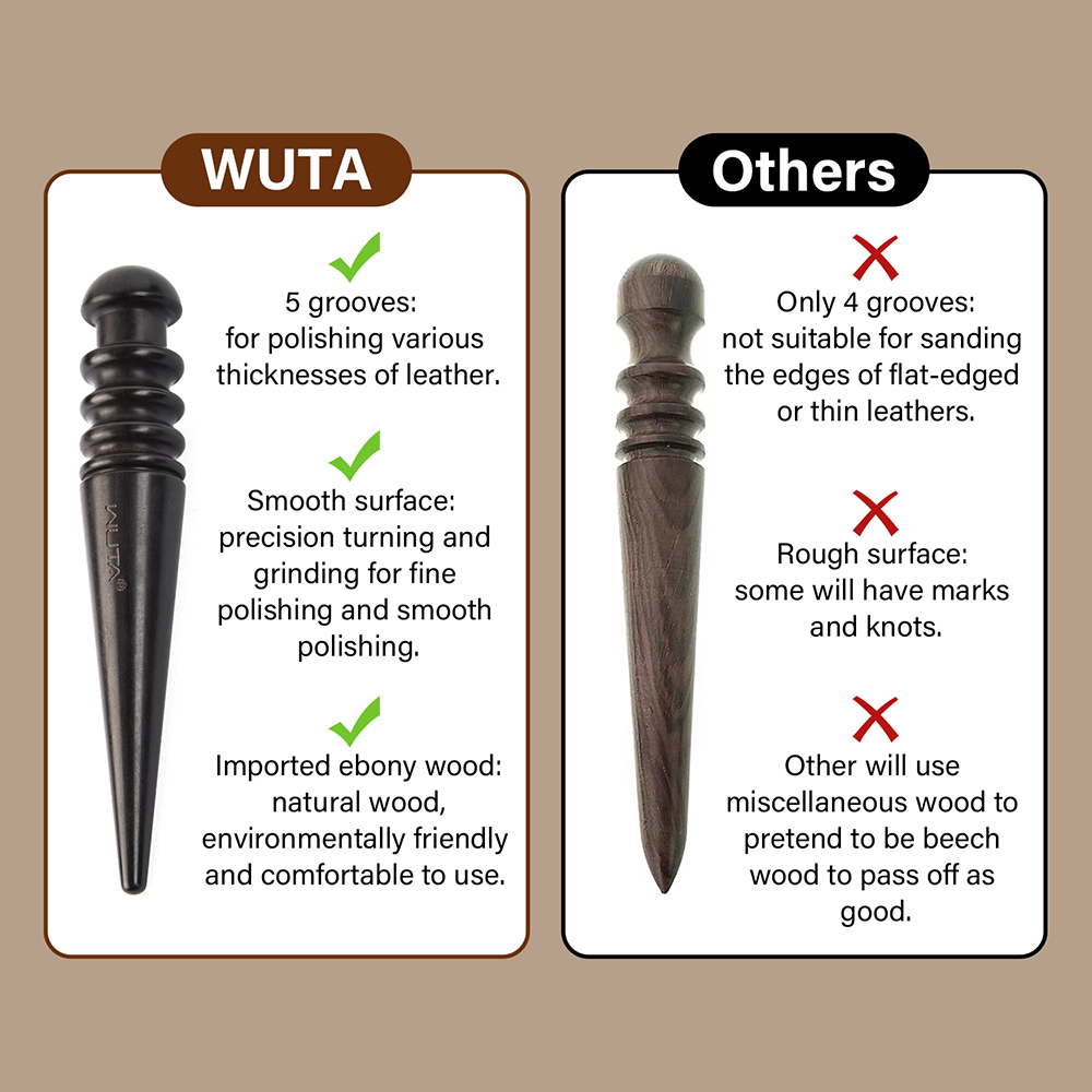 เครื่องขัดขอบหนัง WUTA 1 ชิ้น  - Bone Folder Tool บทวิจารณ์และราคา