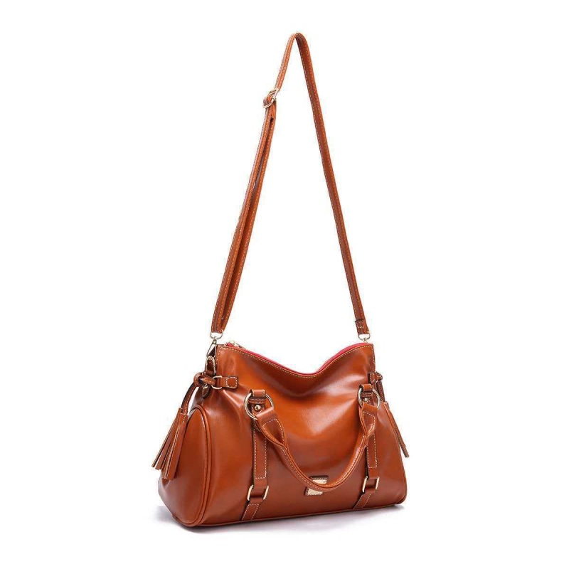 กระเป๋าโท้ทหนังนิ่มสไตล์เรโทรส - Leatherwork Designs บทวิจารณ์และราคา
